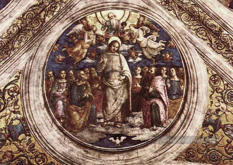 La Sainte Trinité et les Apôtres Renaissance Pietro Perugino Peintures à l'huile